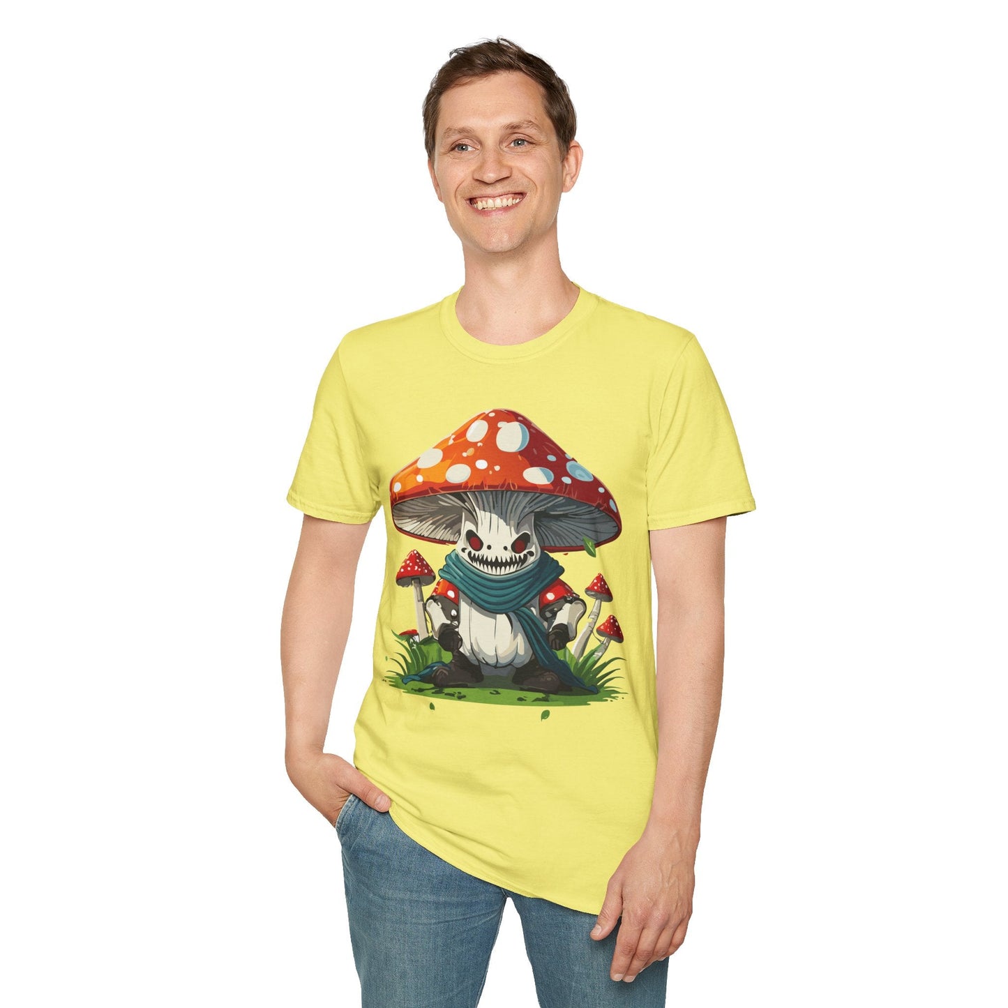 Unisex Mashroom T Shirt Funny Fungus Inspired Design Gildan Softstyle 64000 Tee Shirt