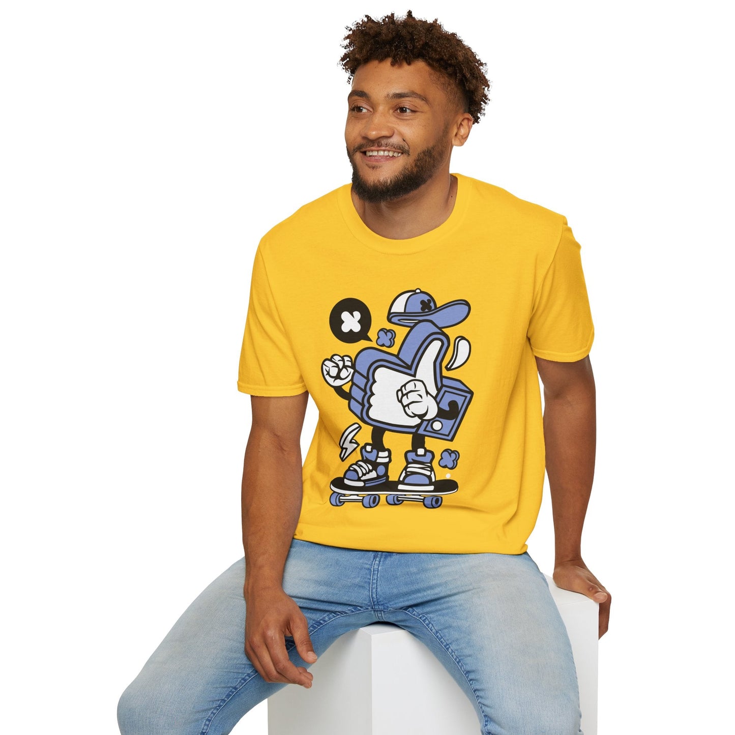 Cartoon T Shirt Animation Tee Funny Graphic Tee For Unisex Gildan Softstyle 64000 Cotton