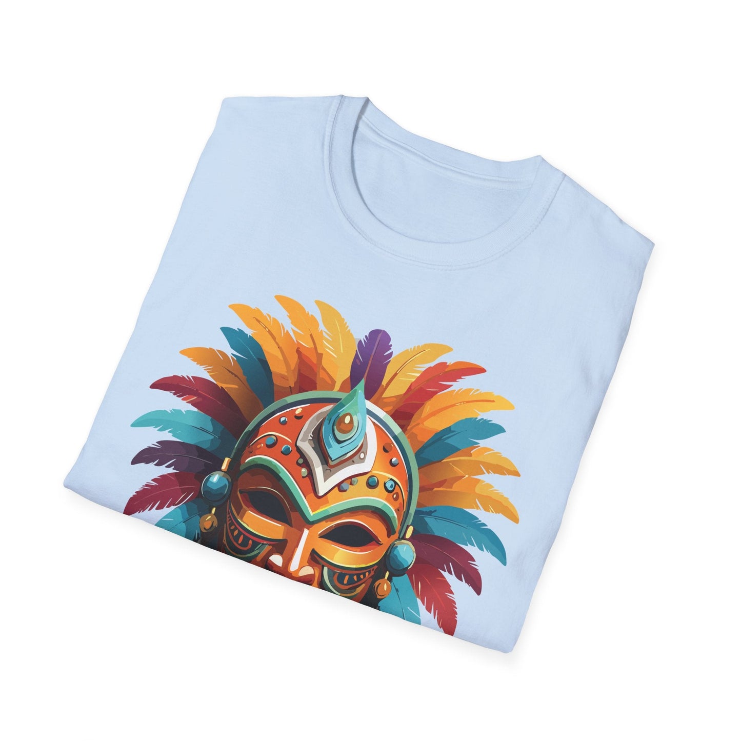 Mask Tee Shirt Unisex Softstyle 100 Percent Ring Spun Cotton Masquerade Tees For Comfort
