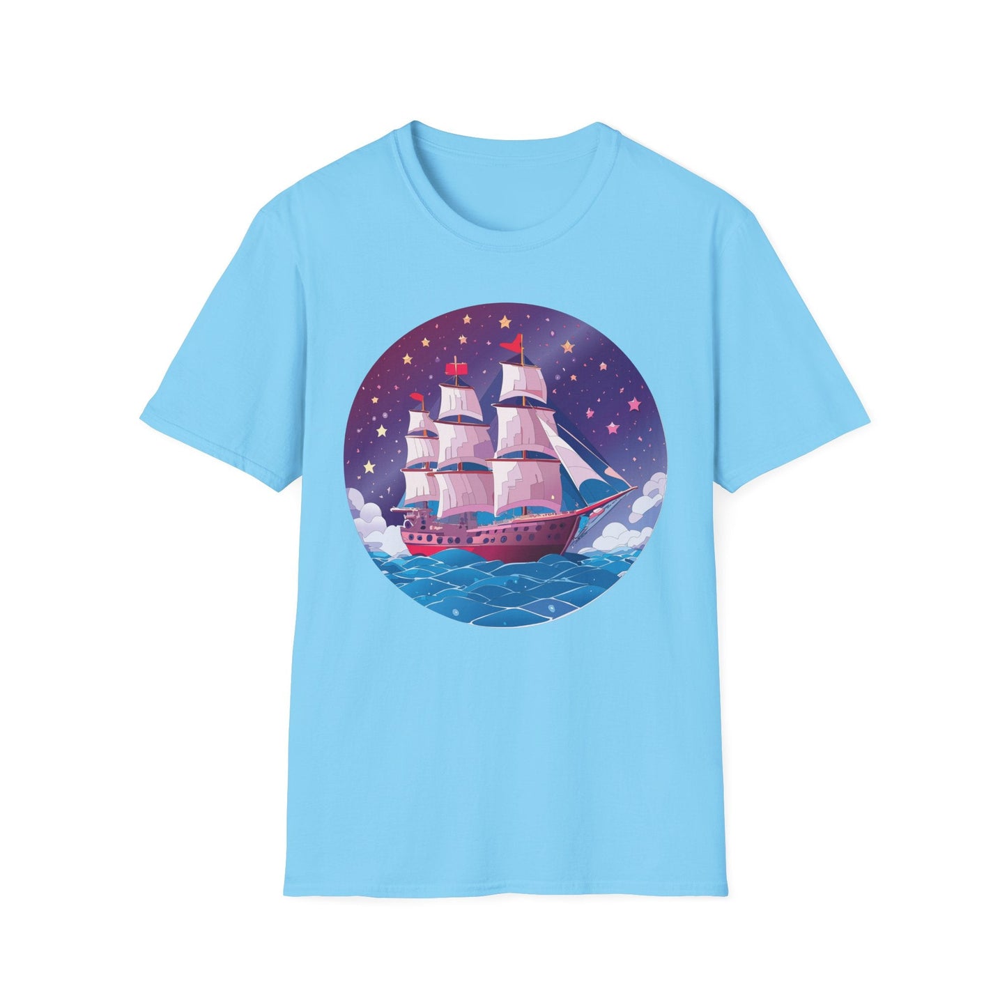 Ship T Shirts Frigate Vessel Tee Unisex Softstyle 64000 Gildan Ring Spun Cotton T Shirt