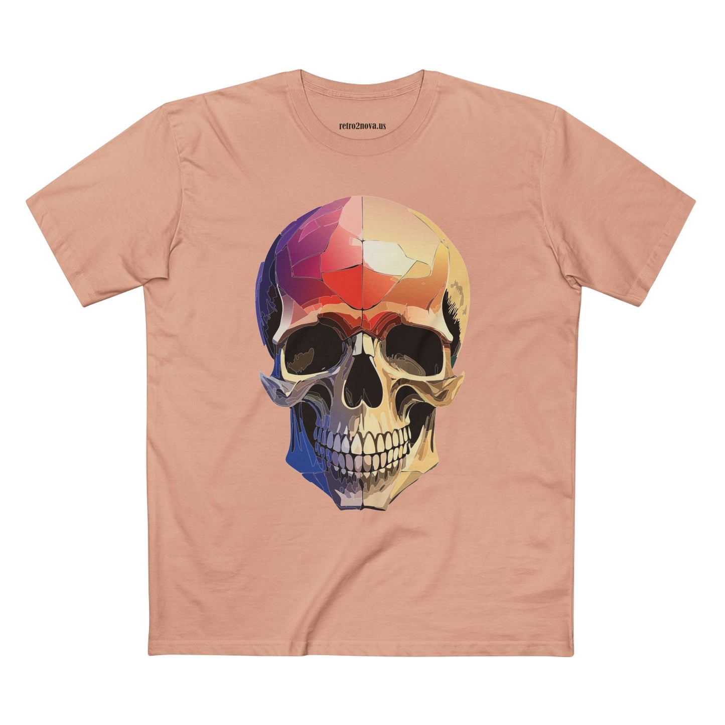 Skull Shirt Unisex Skeleton Tee With Original Art Design From Retro2Nova Premium Cotton Tee