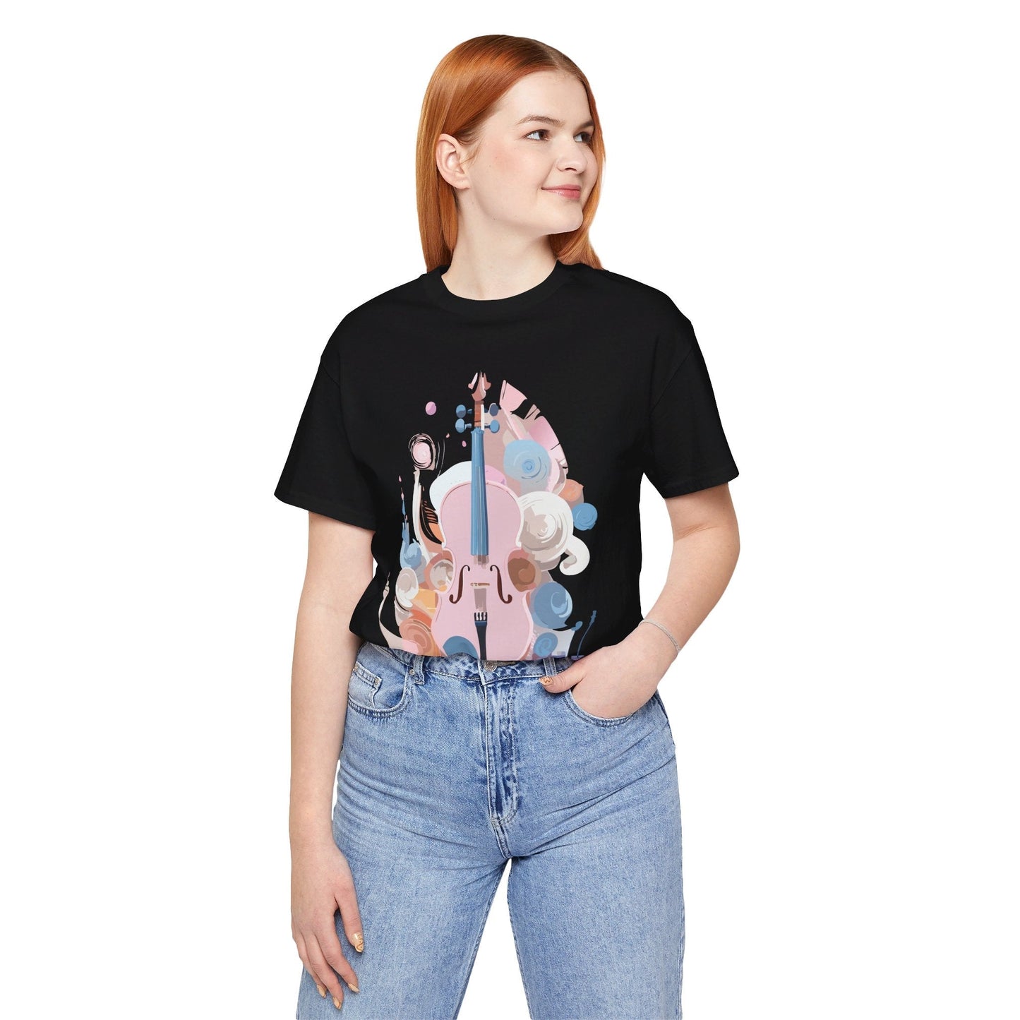 Music T Shirt Unisex Graphic Tee Vintage Inspired Artwork By Adelpha Short Sleeve