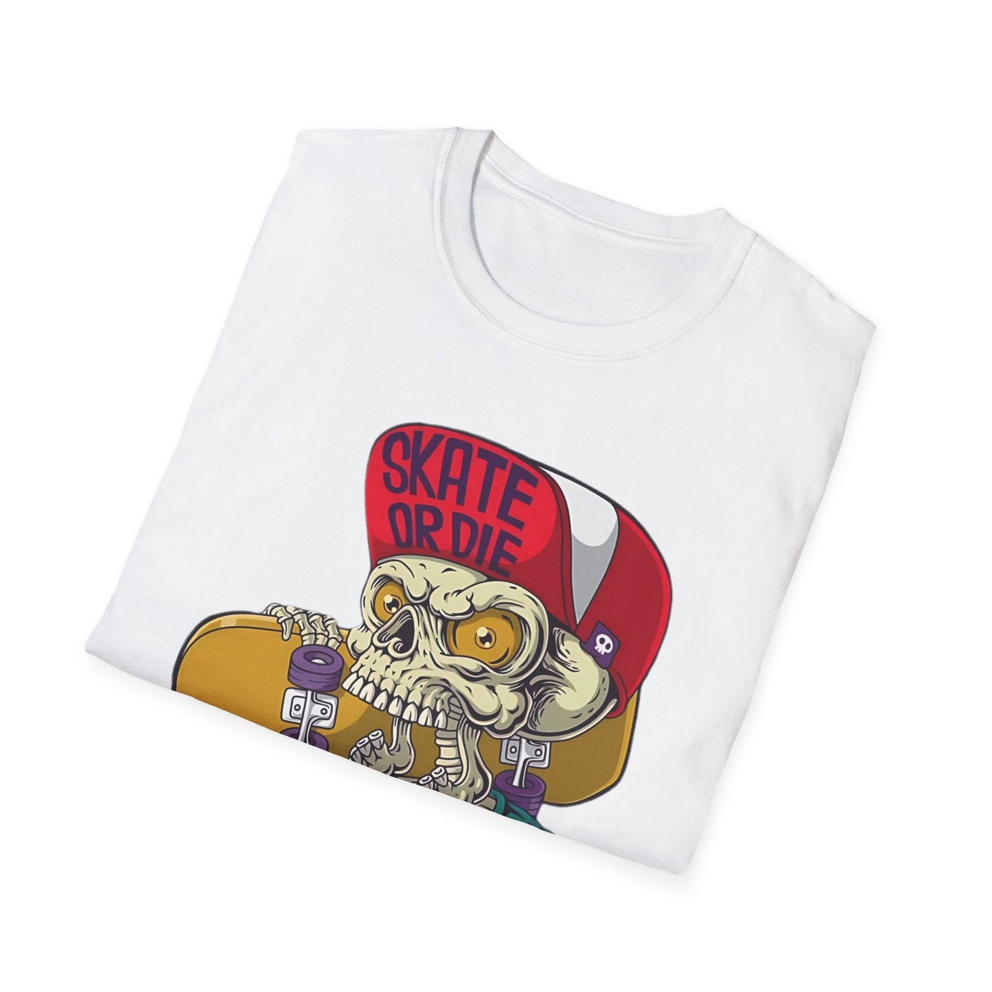 Skull T Shirt Skeleton Tee Unisex Softstyle Cotton Gildan 64000 Graphic Tee For Everyday Wear