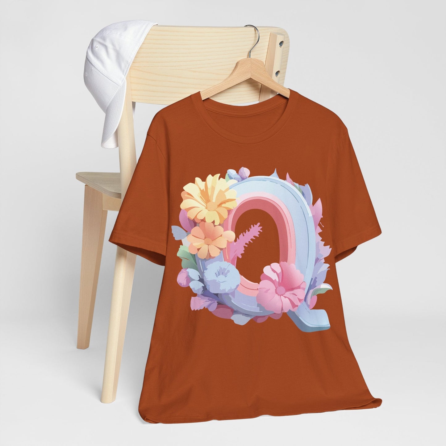 Letter Q Shirt Unisex Graphic Tee With Vintage Inspired Artwork By Adelpha Premium Short Sleeve