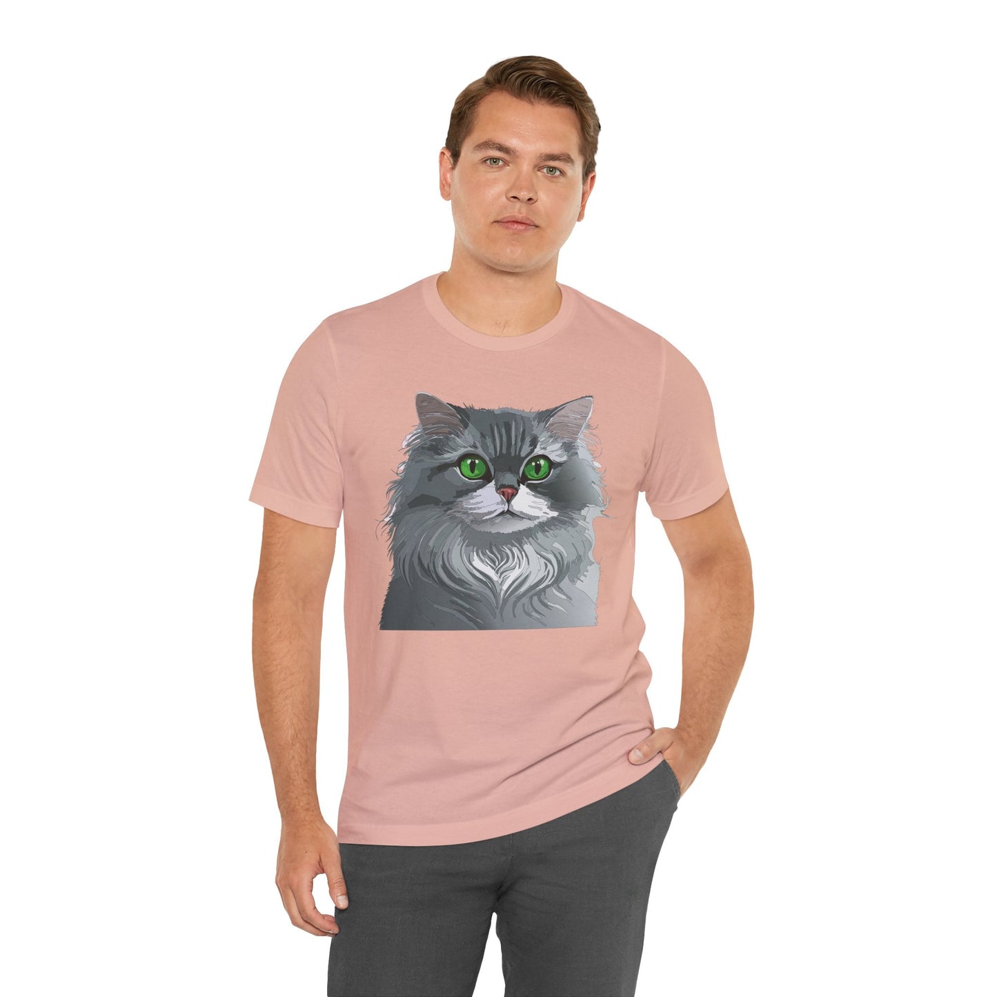 Unisex Animal Shirt With Art Design Animals Tee Short Sleeve Jersey Style Wild Animals Shirt