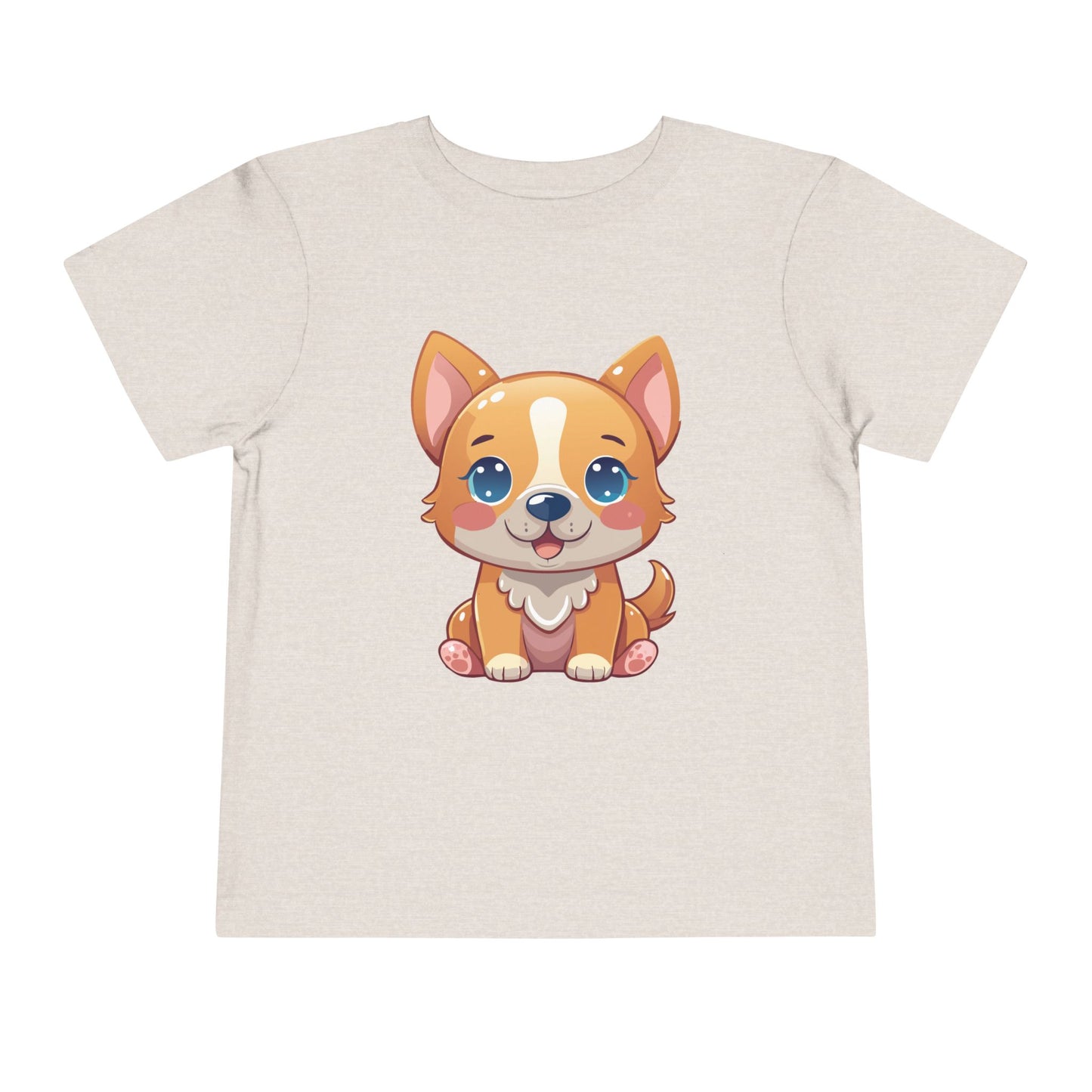 Bonita camiseta de manga corta para niños pequeños con diseño de cachorro: regalo adorable para amantes de las mascotas (2 a 5 años)