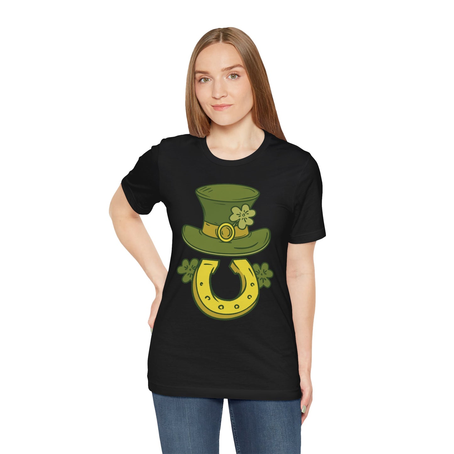 Unisex Cotton Tee Shirt with Lucky Prints