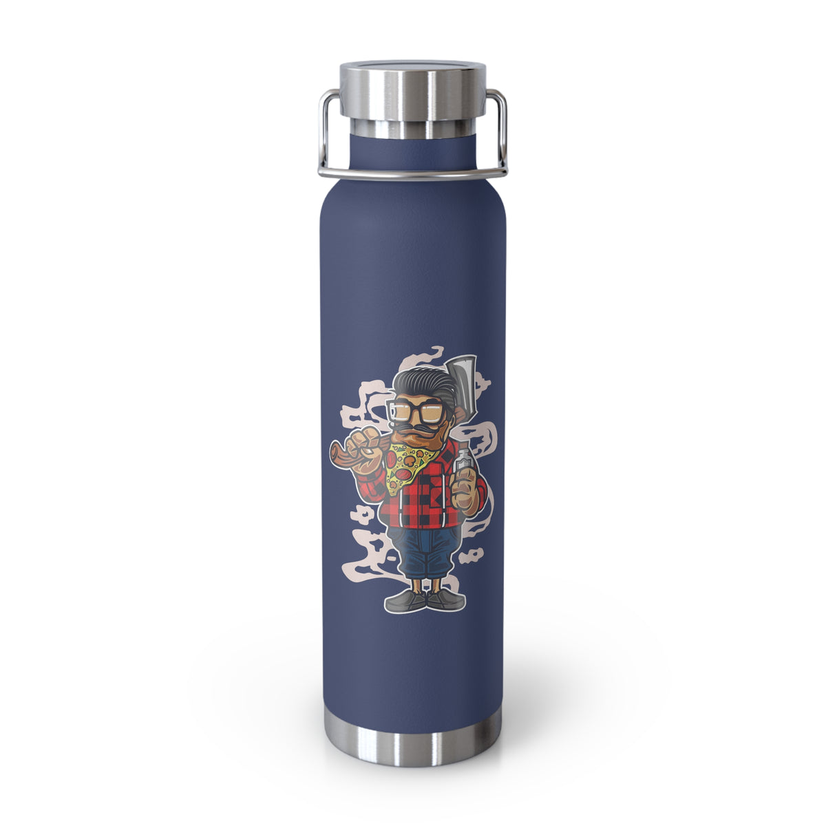 22oz Copper Insulated Water Bottle with Cartoon Design - CV104