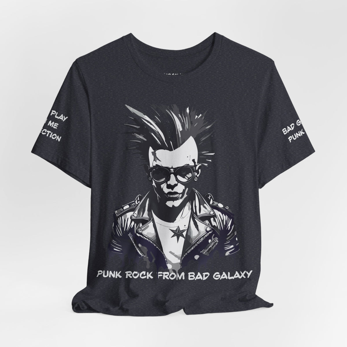 Punk Rock Graphic Unisex Cotton Bella+Canvas Tee with Art Design b40