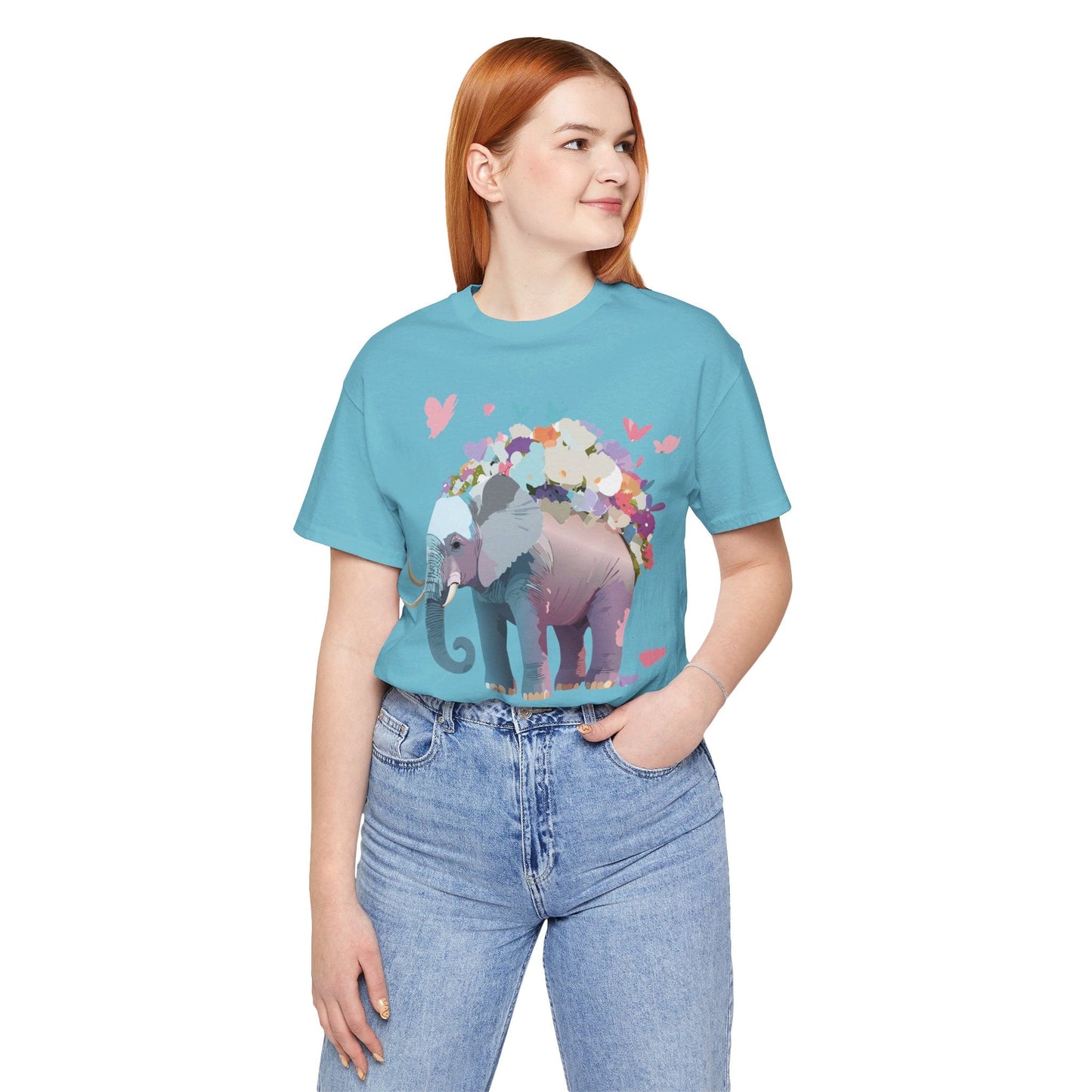 Elephant Graphic T Shirt Unisex Vintage Inspired Artwork By Adelpha Short Sleeve Tee