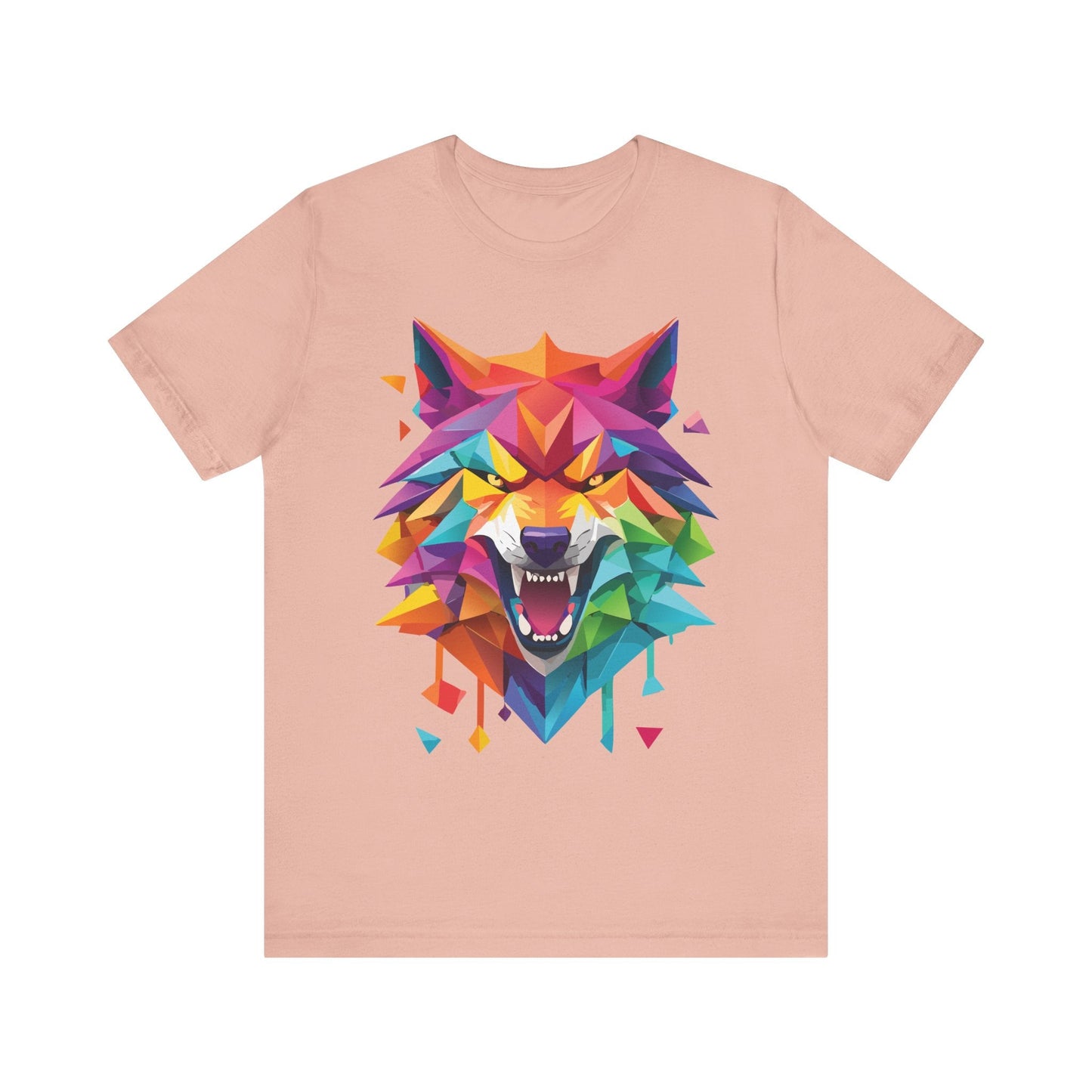 Unisex Animal Shirt With Art Design And Wild Animals Print Tee Short Sleeve Premium