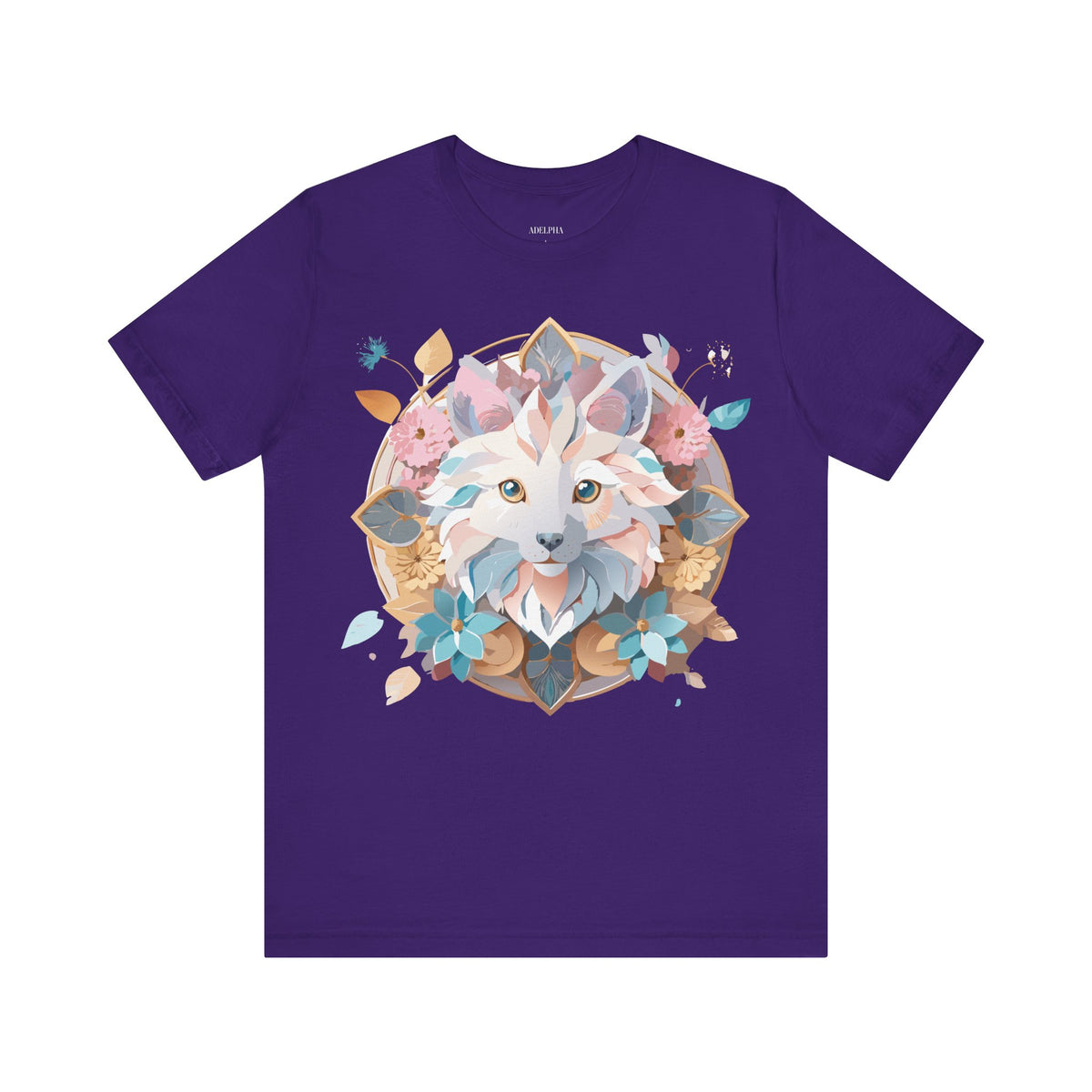 Medallion Graphic Unisex Cotton Bella+Canvas Tee with Art Design d73