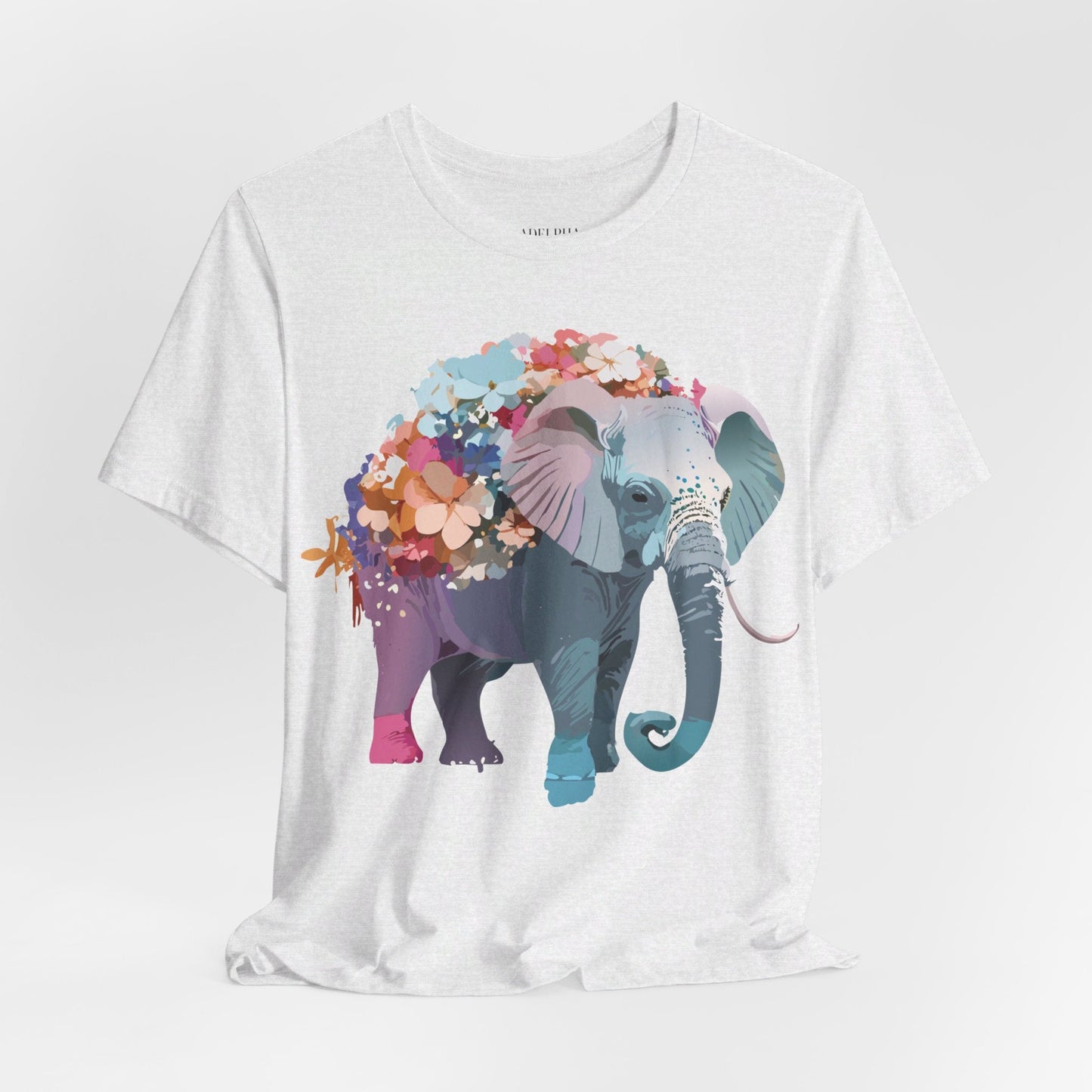 Adelpha Elephant Graphic Tee Unisex Short Sleeve Vintage Inspired Art Design Collection