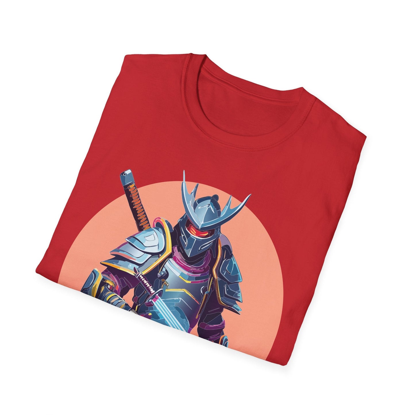 Samurai Shirt Unisex Tee Gildan Softstyle 64000 One Hundred Percent Ring Spun Cotton Comfort