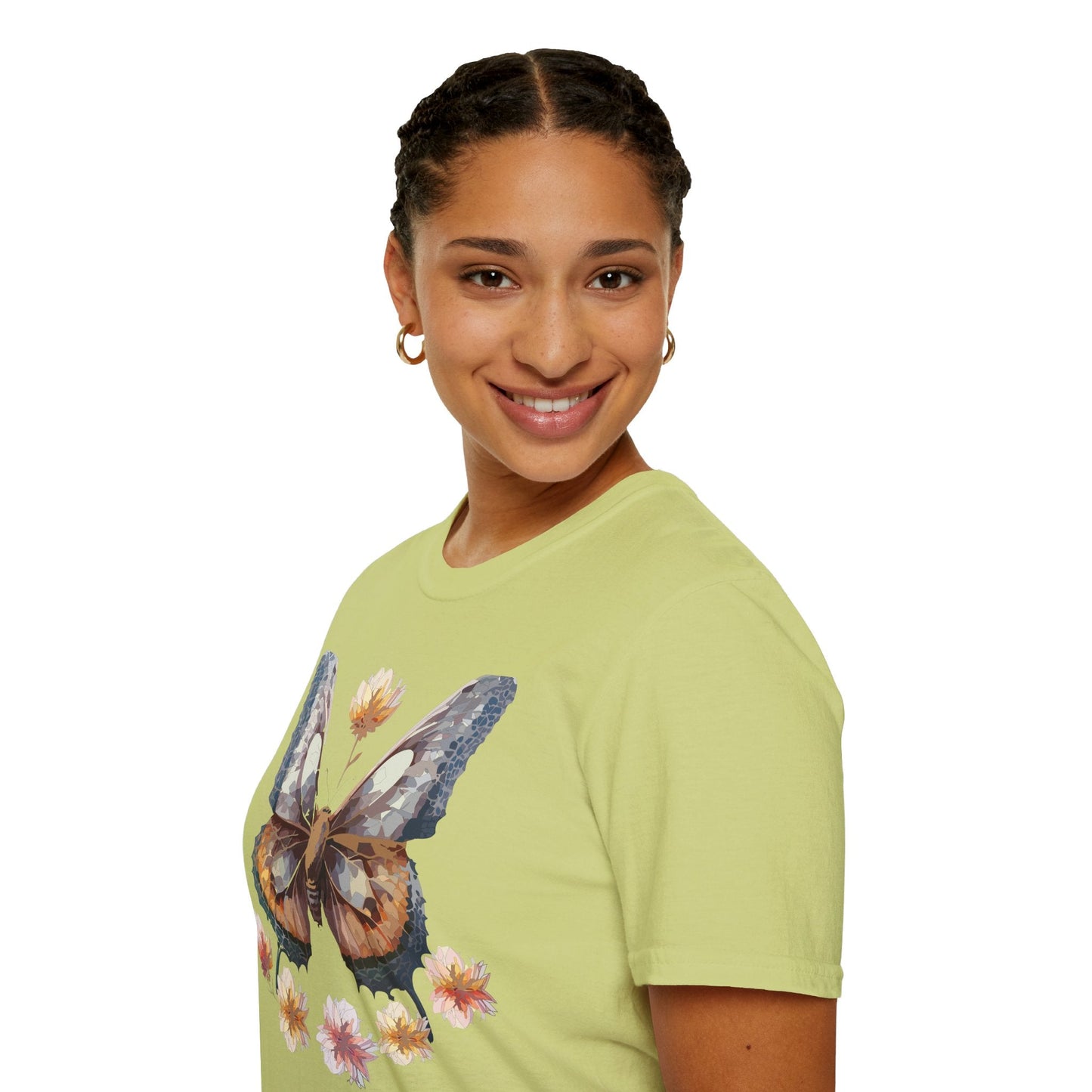 Butterfly Shirt Unisex Monarch Butterfly Tee Gildan Softstyle 64000 Ring Spun Cotton