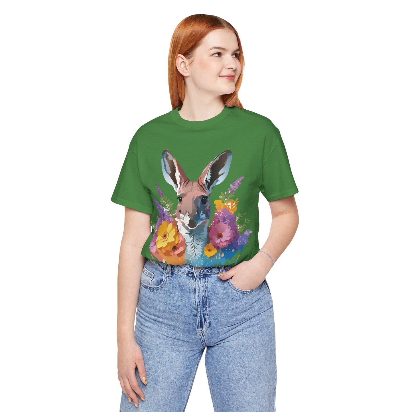 Kangaroo Graphic Tee Unisex Jersey Short Sleeve Adelpha Vintage Inspired Artwork Casual Wear