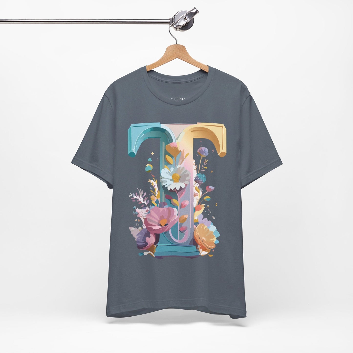 Unisex Graphic T Shirt Letter Shirt Adelpha Vintage Inspired Art Tee Short Sleeve