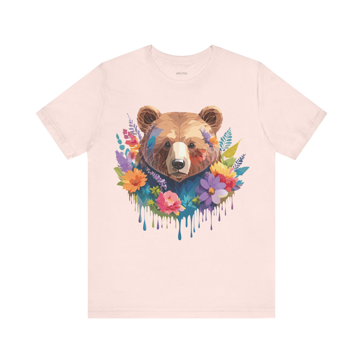 Bear Graphic Design Tee Bella+Canvas Unisex 100 Cotton Tee Shirt a120