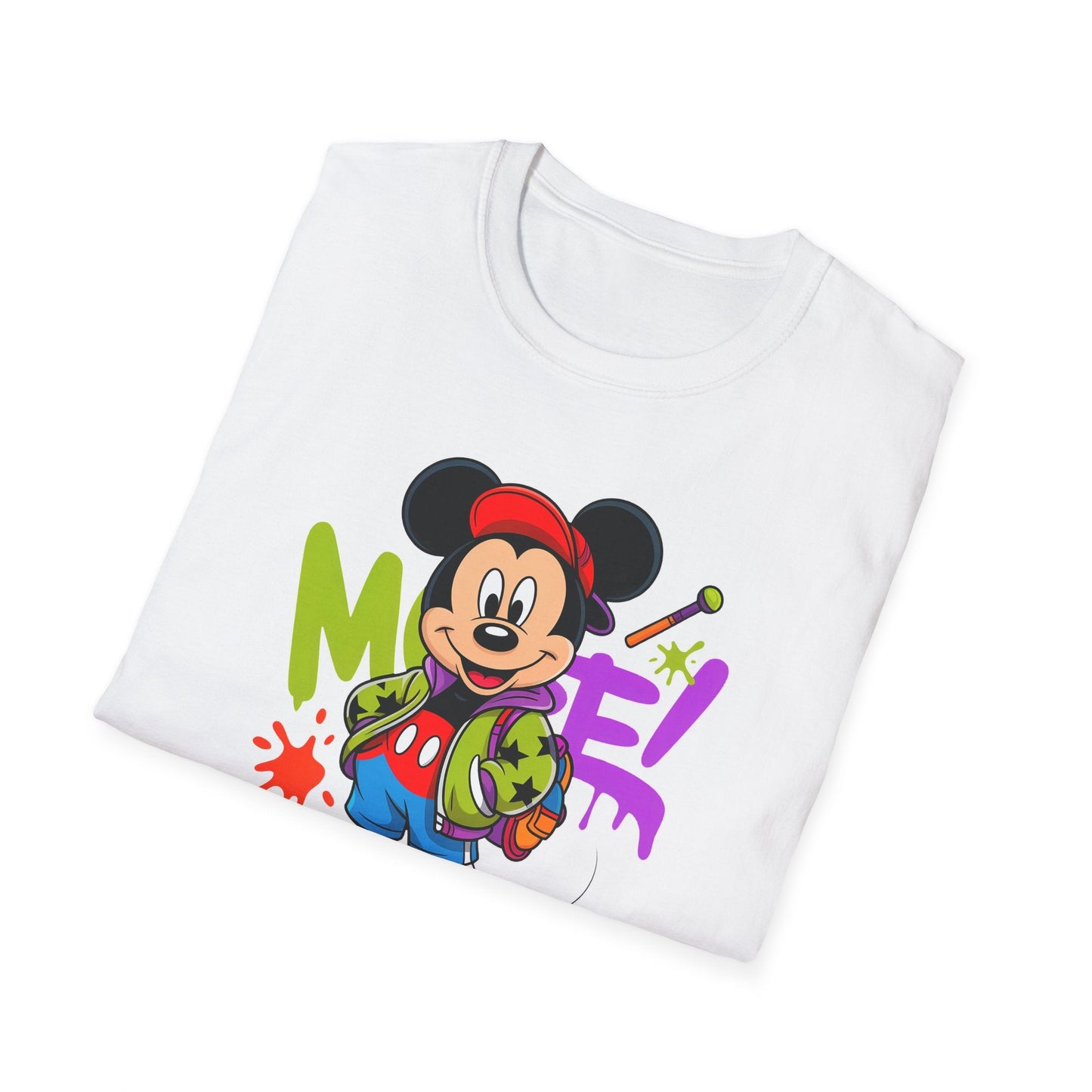 Unisex Cartoon T Shirt with Animation Design Funny Animals Tee Gildan Softstyle 64000