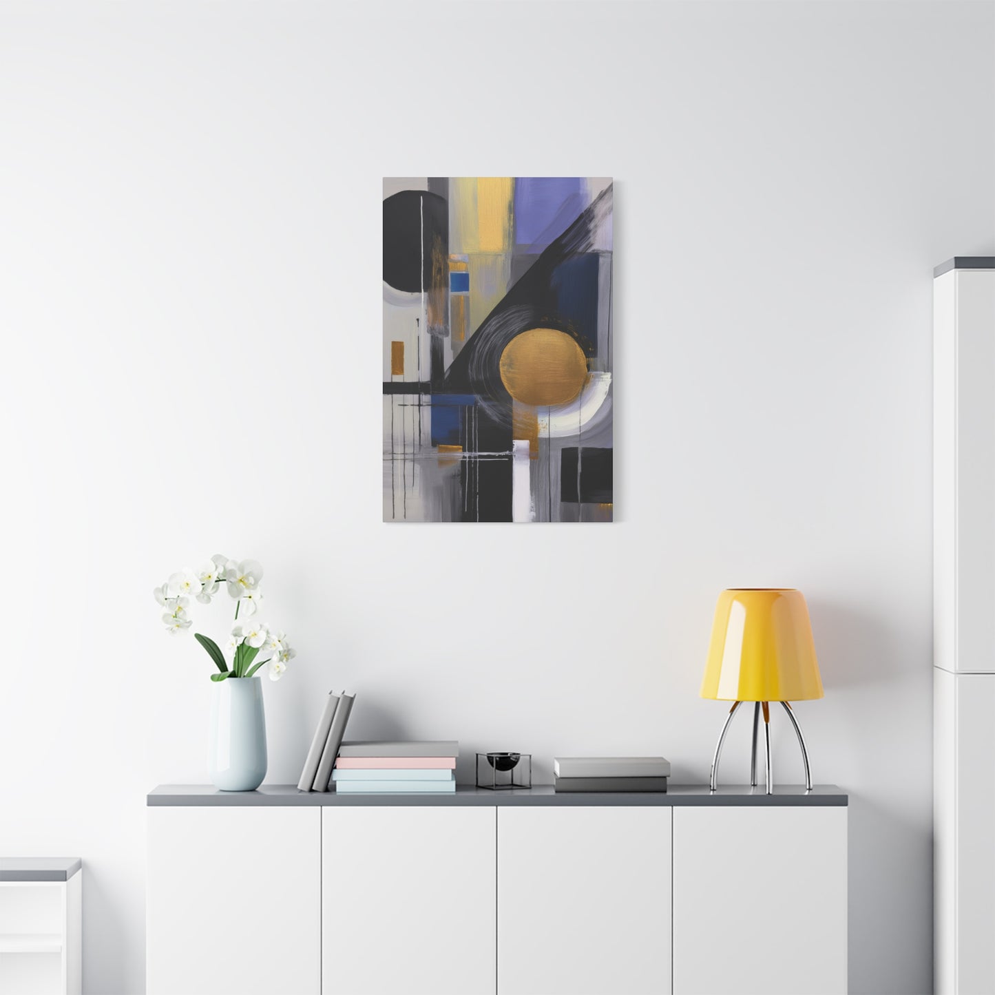Purple Abstract Painting Print Canvas 20x24,20x30,24x30, 24x32,24x36,30x40, 32x48,36x48,40x60 Pine-Wood Inner Frame ABS-32