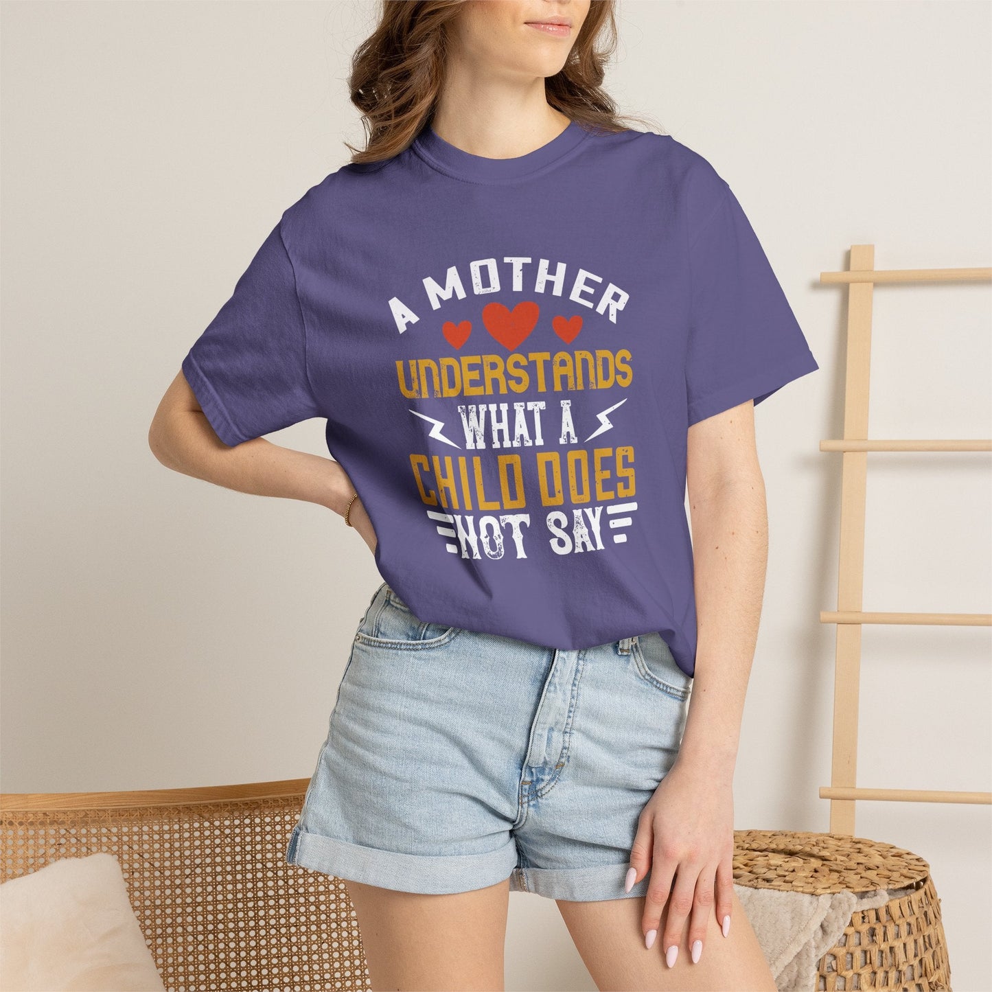 Mom T-shirt Mother Day Mama Tee Unisex Comfort Colors Garment-Dyed Cotton h56