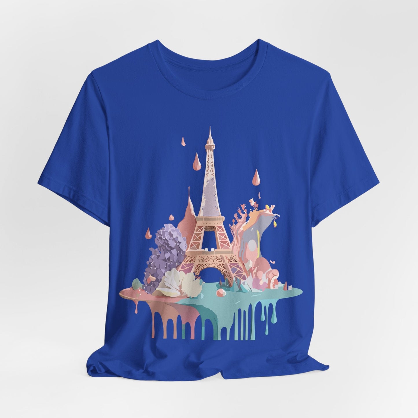 Paris Graphic Tee Unisex Short Sleeve Shirt With Vintage Inspired Adelpha Artwork