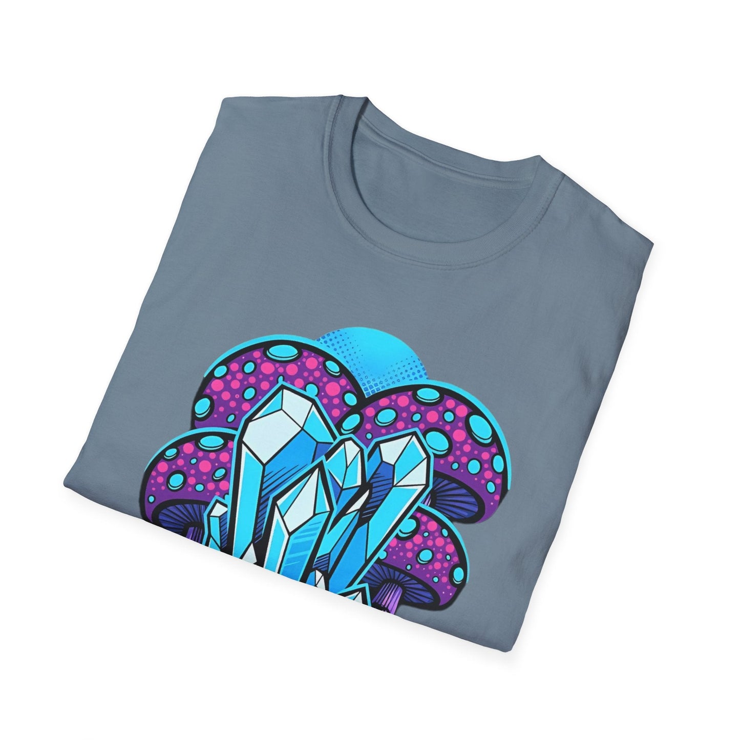 Mashroom Tee Shirt Softstyle Gildan 64000 100 Percent Ring Spun Cotton Breathable Funny Fungus