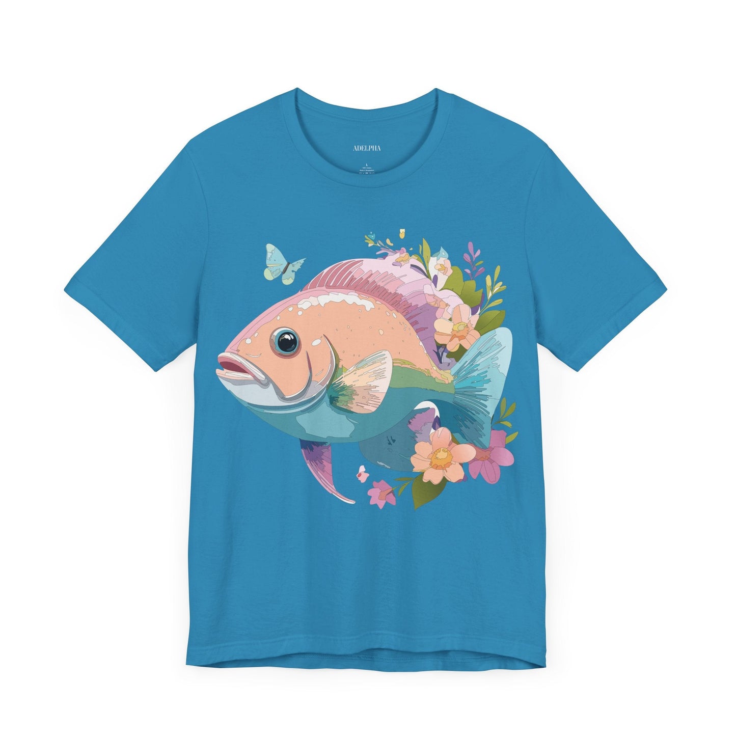 Fish Graphic Unisex 100 Cotton Vintage Artwork Tee 1
