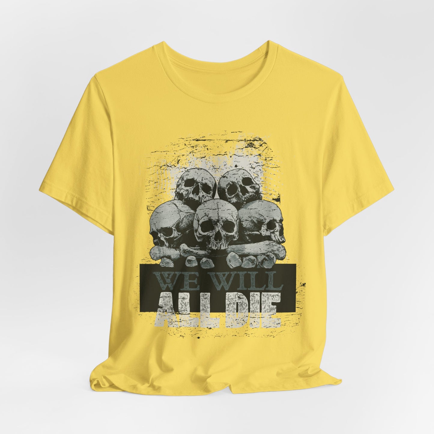 All Die Skull Graphic Design Tee, Skull Shirt, Vintage Tees, Art Design T-Shirt, Graphic Tee, Art Shirts