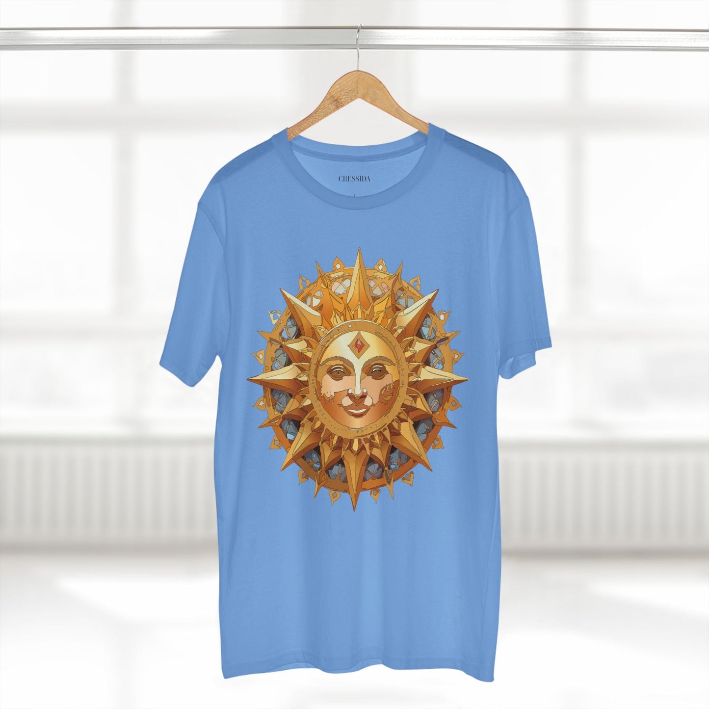 Gold Sun Graphic Unisex 100 Cotton T-Shirt with Golden Art Design 18
