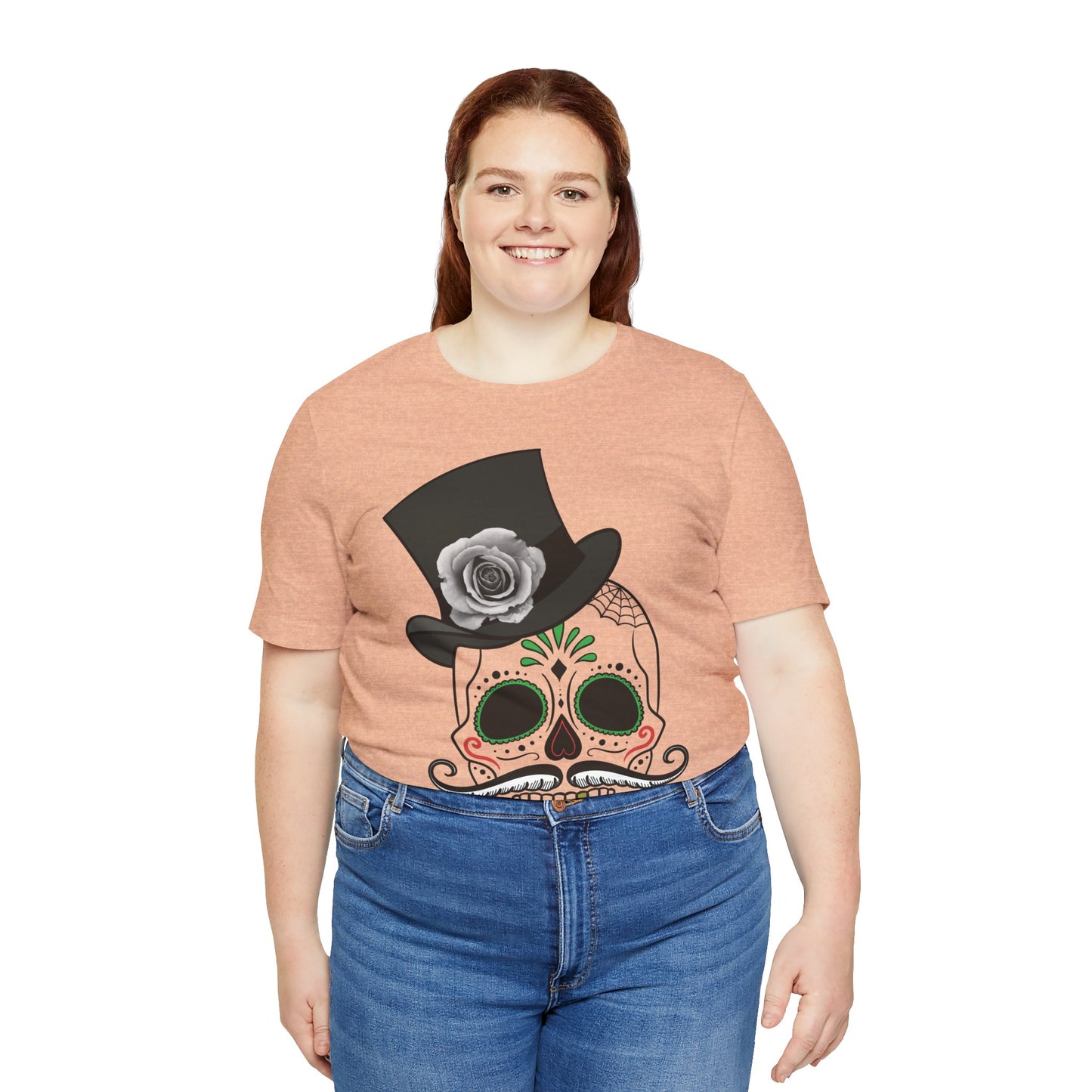 Unisex Cotton Tee Shirt with Skull