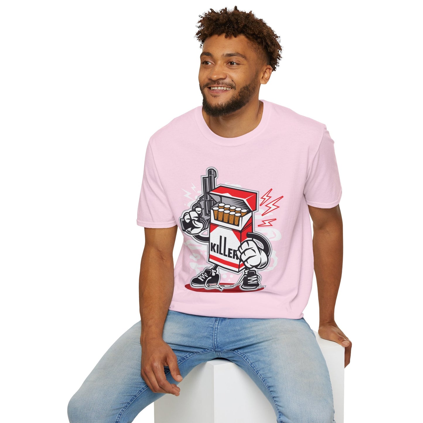 Cartoon T Shirt Animation Tee Funny Unisex Gildan Softstyle 64000 100 Percent Ring Spun Cotton
