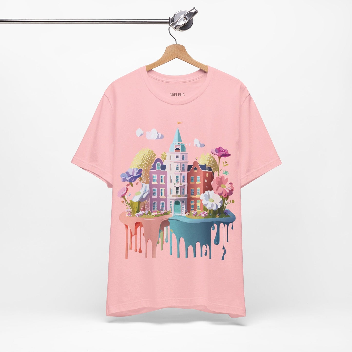 Amsterdam Tourist Shirt Graphic Tee Unisex Vintage Inspired Art Design by Adelpha Short Sleeve