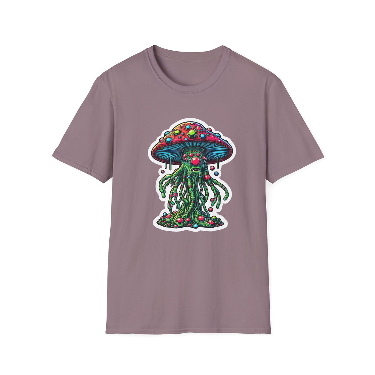 Funny Mashroom Cartoon  Graphic Tee Gildan Unisex 100 Cotton Tee Shirt c09