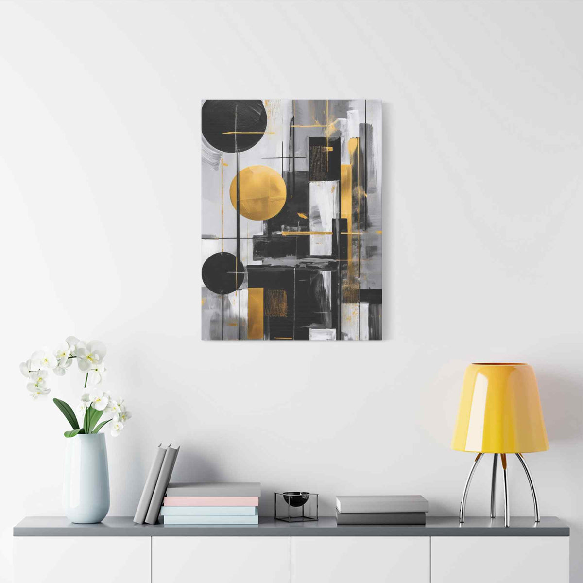 Black Abstract Painting Print Canvas 20x24,20x30,24x30, 24x32,24x36,30x40, 32x48,36x48,40x60 Pine-Wood Inner Frame ABS-21