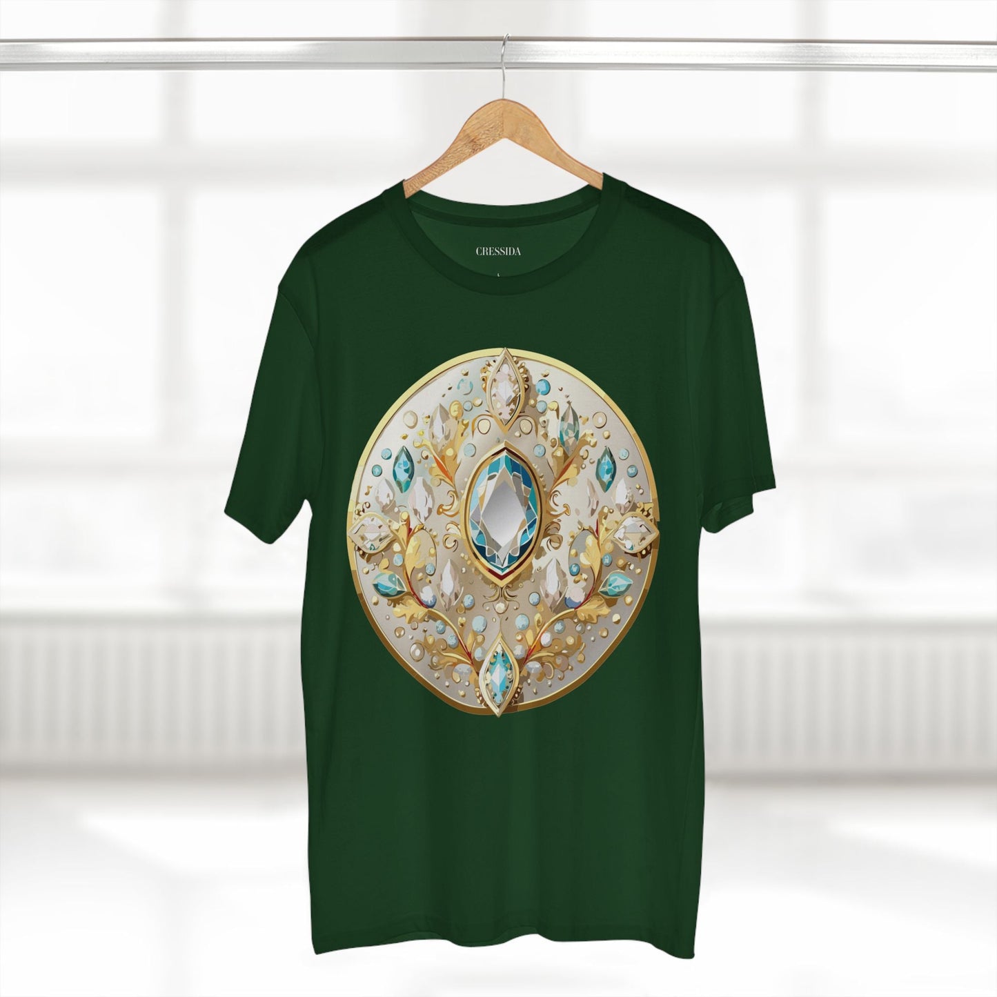 Medallion Graphic T-Shirt Unisex 100 Cotton With Gold Art Design Medal Tee 22