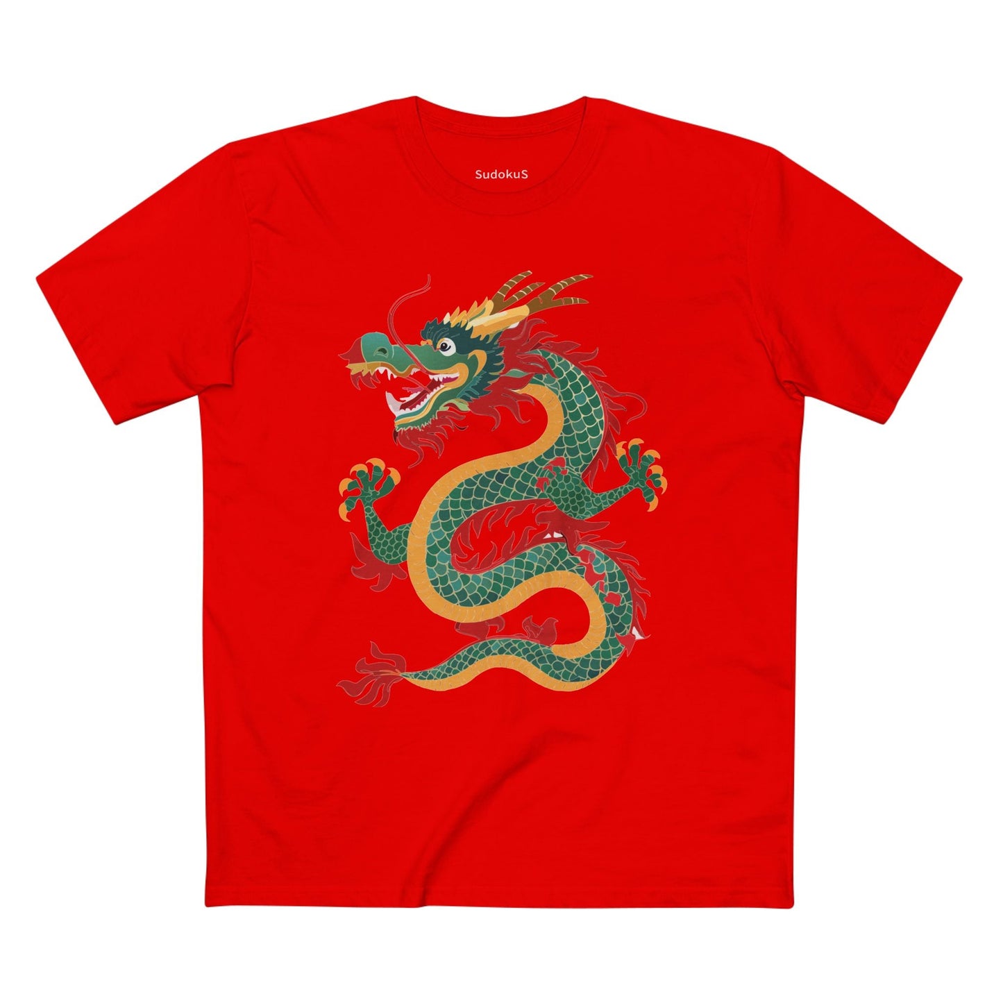 Dragon Graphic Unisex 100 Cotton Staple Tee 13