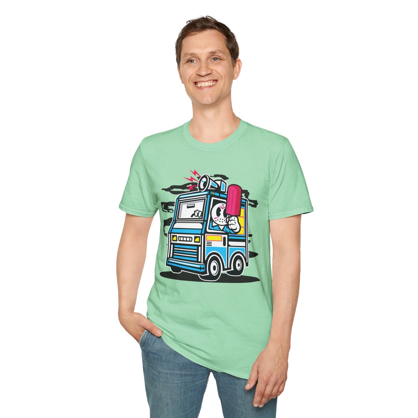Cartoon T Shirt Animation Tee Funny Unisex Softstyle Gildan 64000 100 Percent Ring Spun Cotton
