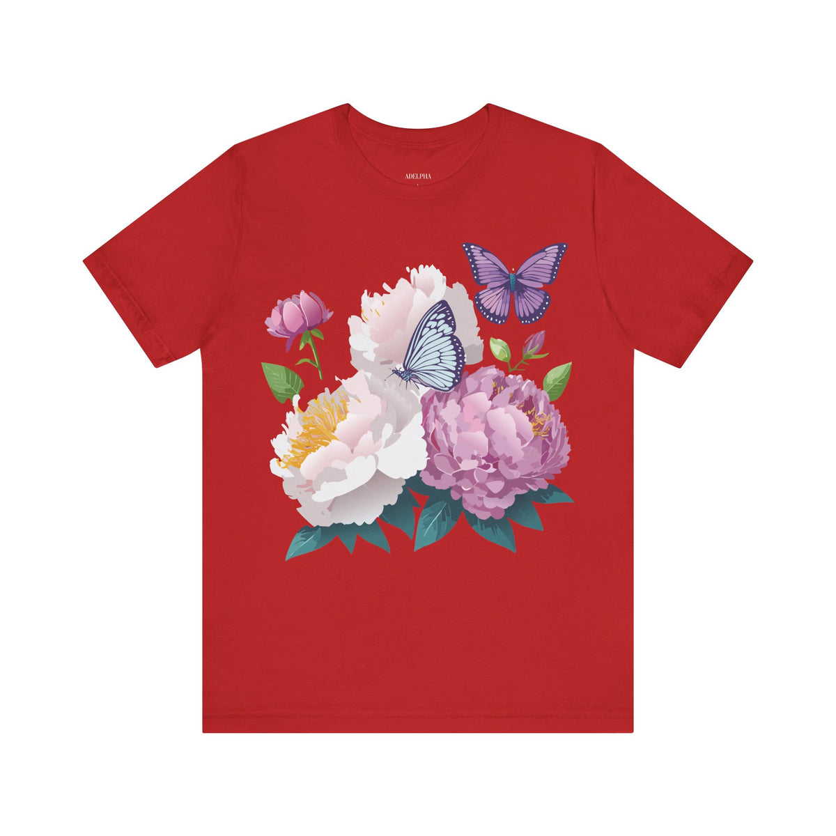 Floral Graphic Tee Shirt - Bella+Canvas Unisex 100 Cotton 34