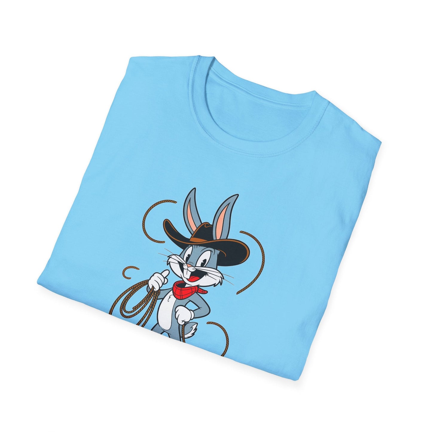 Bugs Bunny T Shirt Unisex Gildan Softstyle 64000 Cartoon Animation Tee With Art Design Artwork