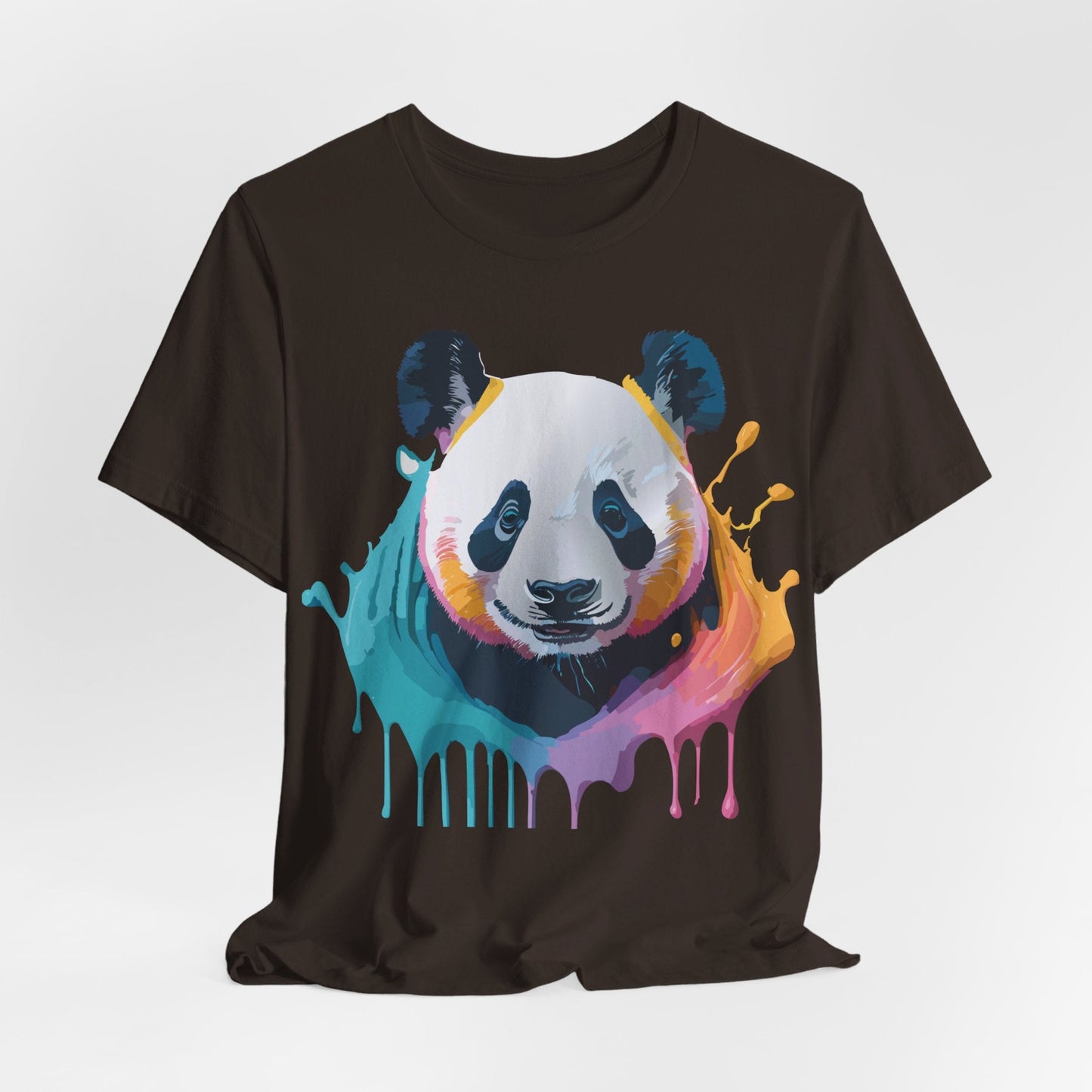 Panda Graphic T Shirt Unisex Jersey Short Sleeve Vintage Inspired Art Tee by Adelpha