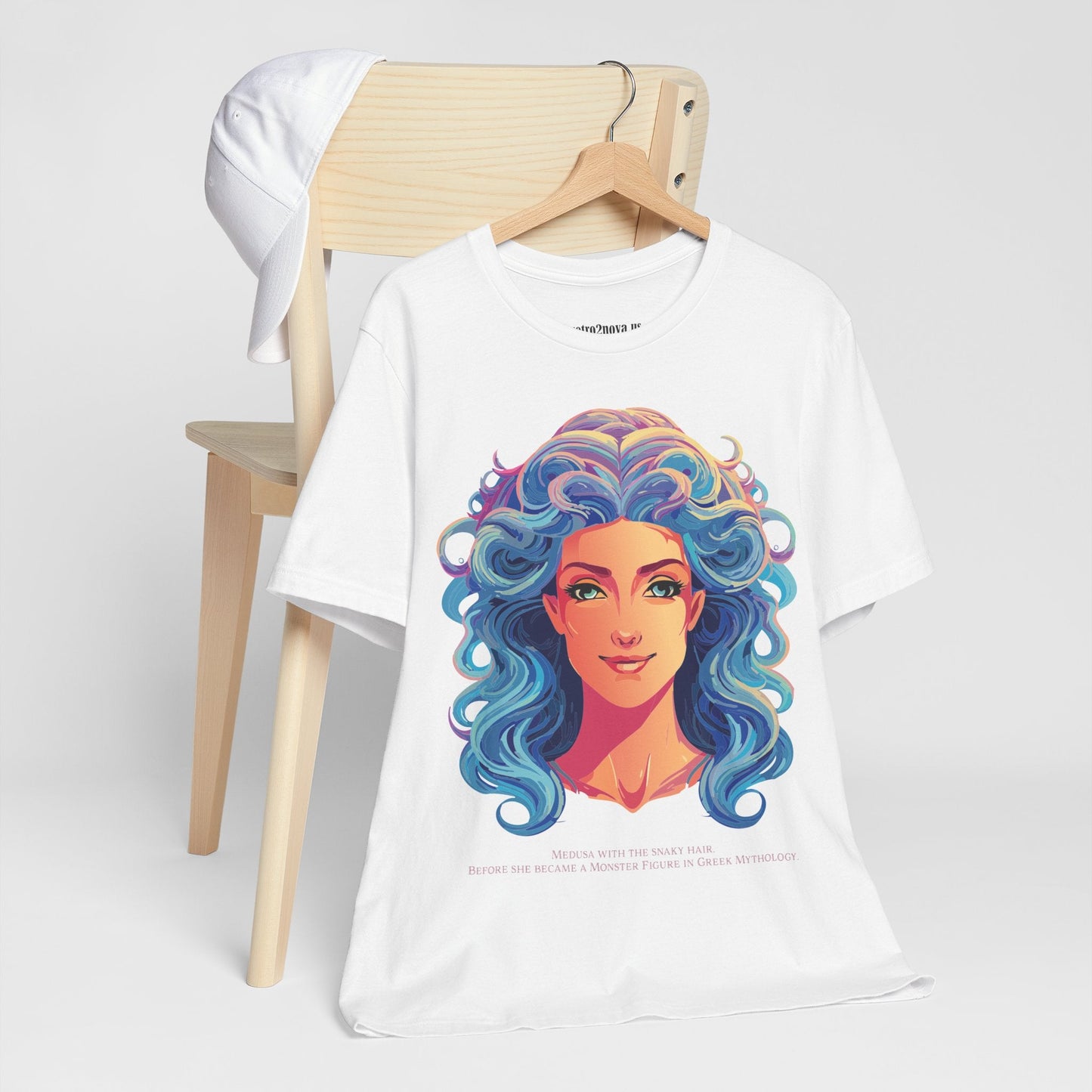 Goddess Medusa Graphic Cotton T Shirt Unisex Jersey Short Sleeve Original Artwork By Retro2Nova