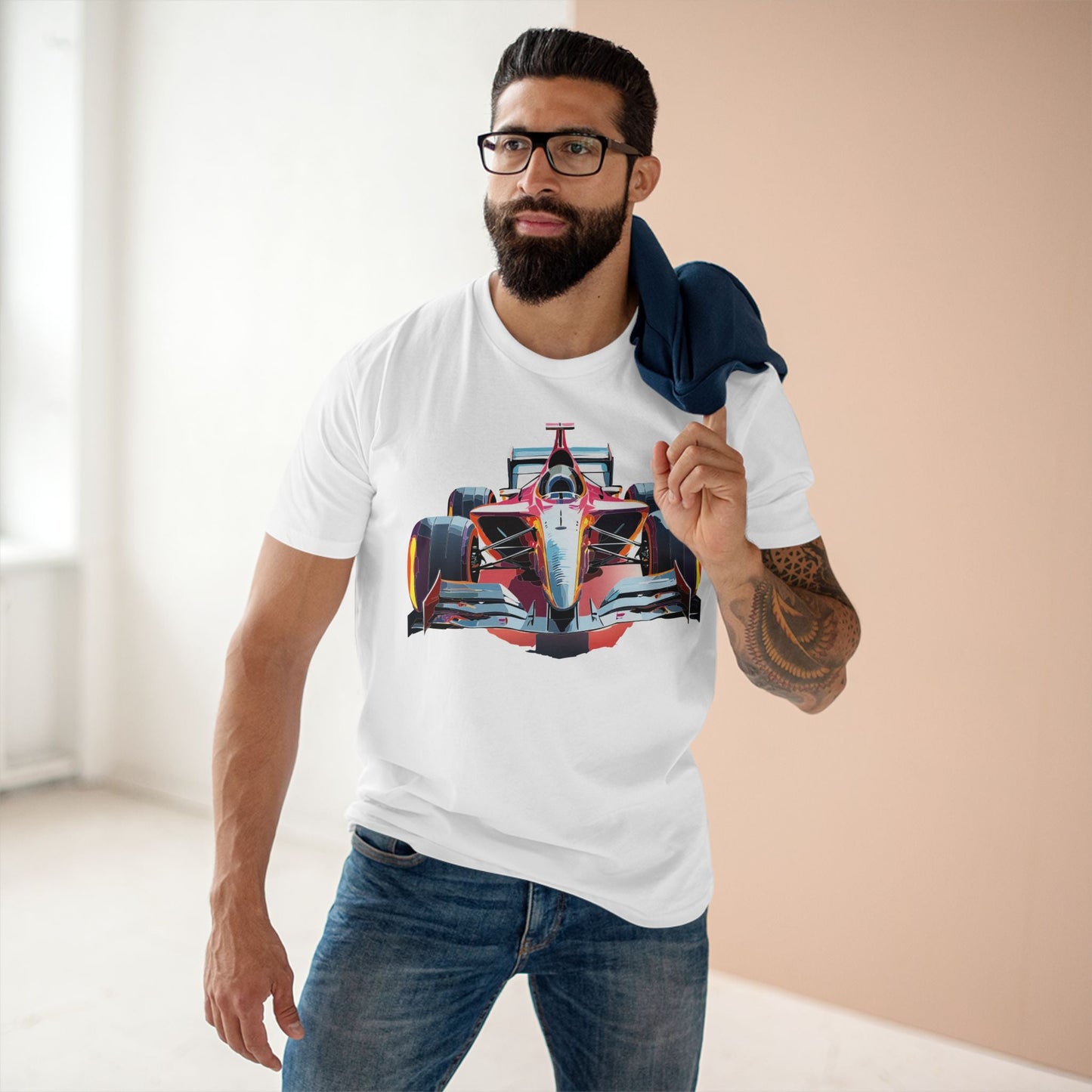 Car Graphic Unisex 100 Cotton Staple Tee 7