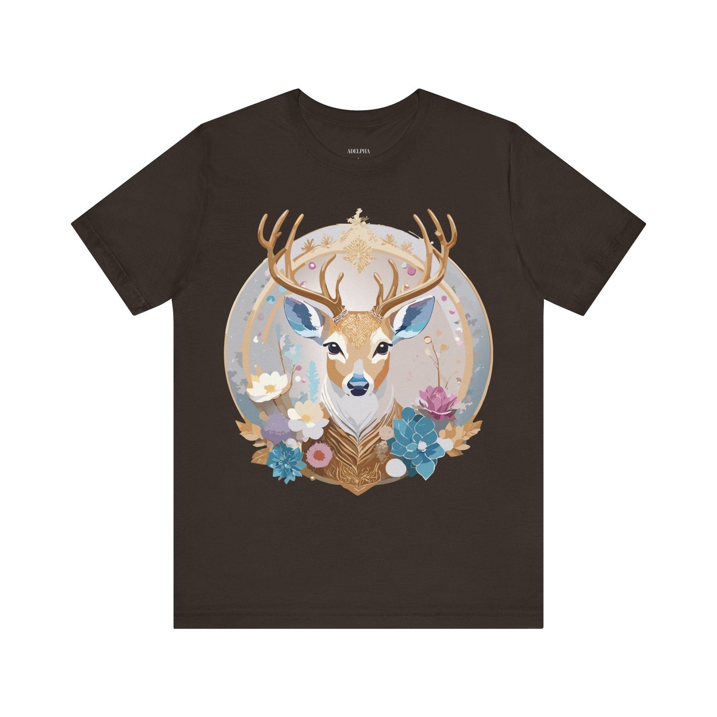 Adelpha Medallion Graphic Tee Unisex Short Sleeve Jersey Shirt Premium Vintage Inspired Artwork