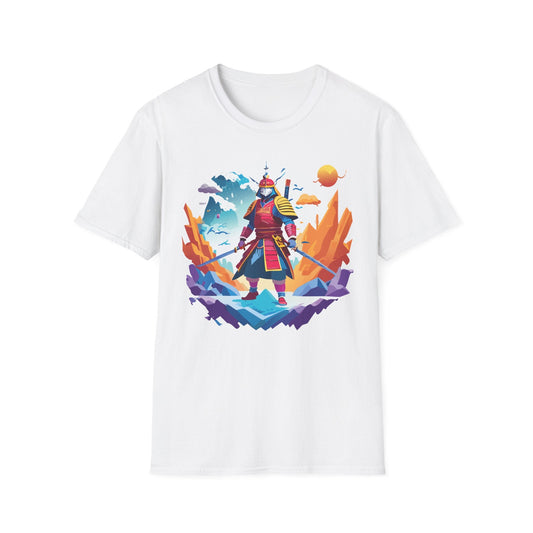 Samurai Shirt Unisex Short Sleeve T Shirt Gildan Softstyle 64000 100 Percent Ring Spun Cotton Tee