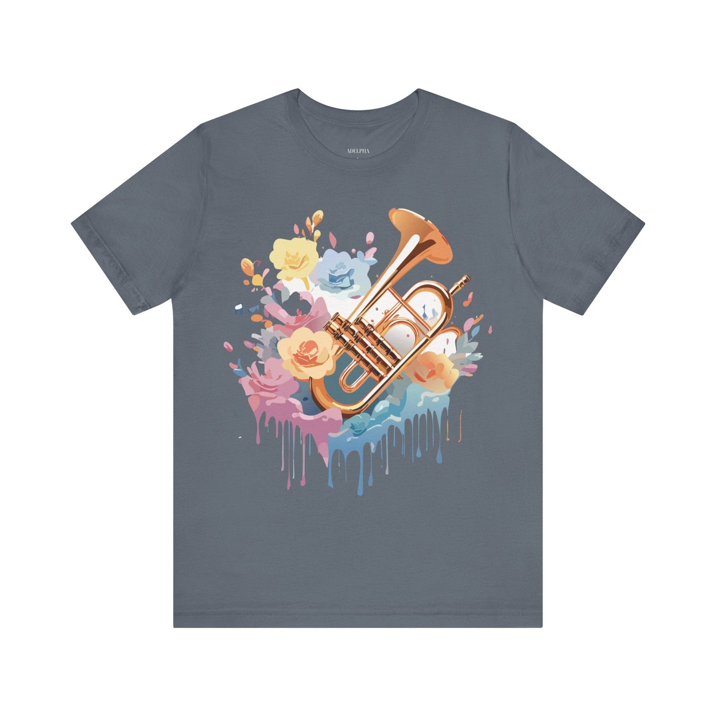 Music T Shirt Unisex Graphic Tee Vintage Artwork Adelpha Short Sleeve Art Design