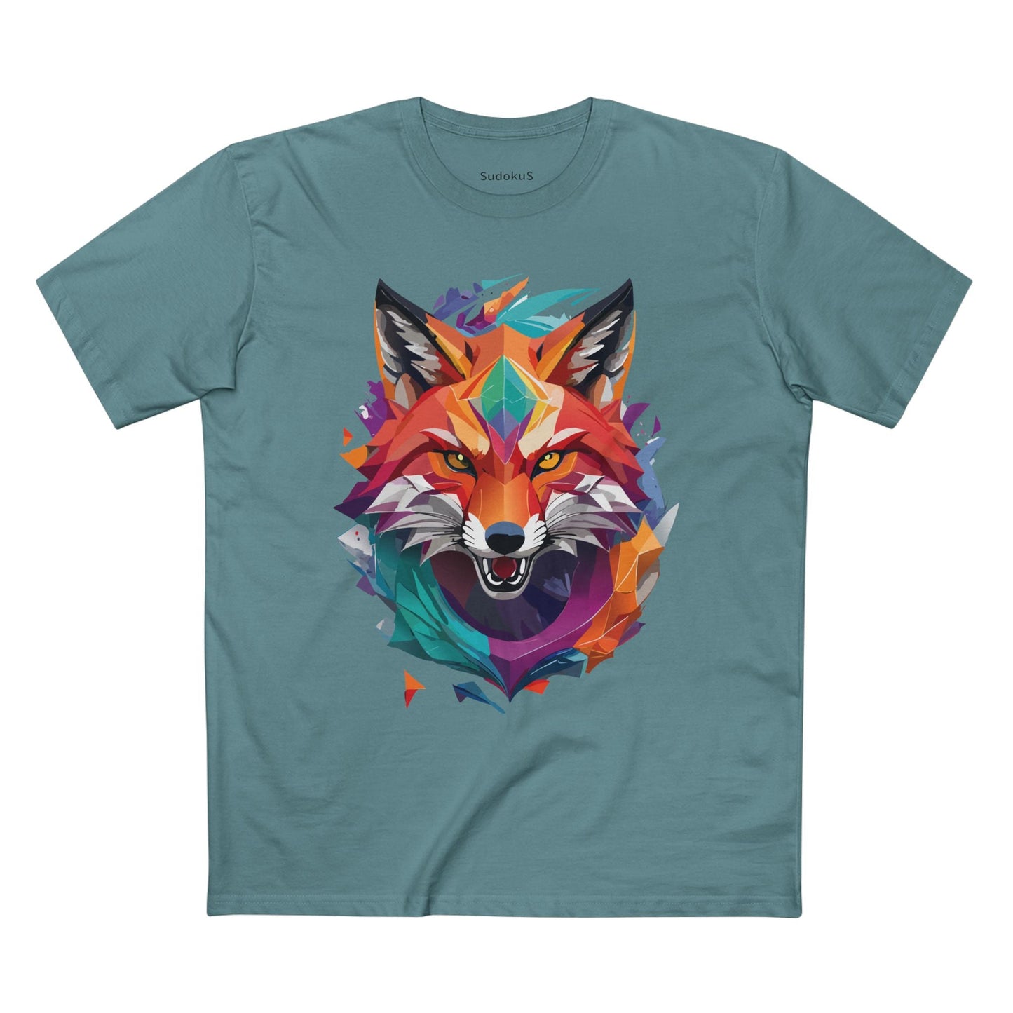 Fox Graphic Unisex 100 Cotton Staple Tee with Animal Design Artwork 25