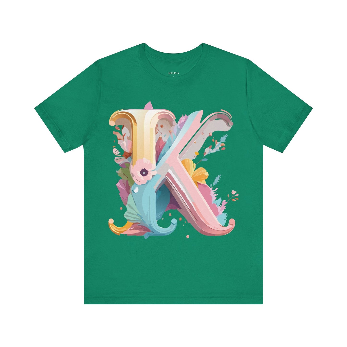 Letter K Shirt Unisex Graphic Tee With Vintage Inspired Artwork Adelpha Premium Comfort