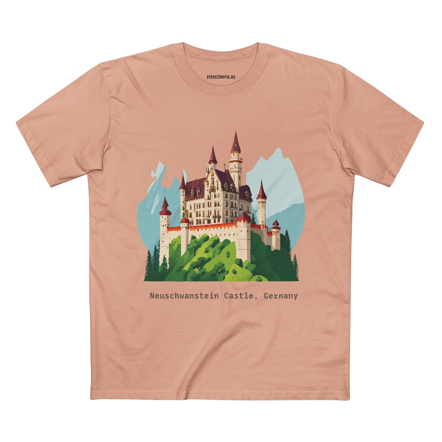 Germany Travel Shirt Unisex Premium Cotton Tee With Original Retro2Nova Art Design Daily Comfort