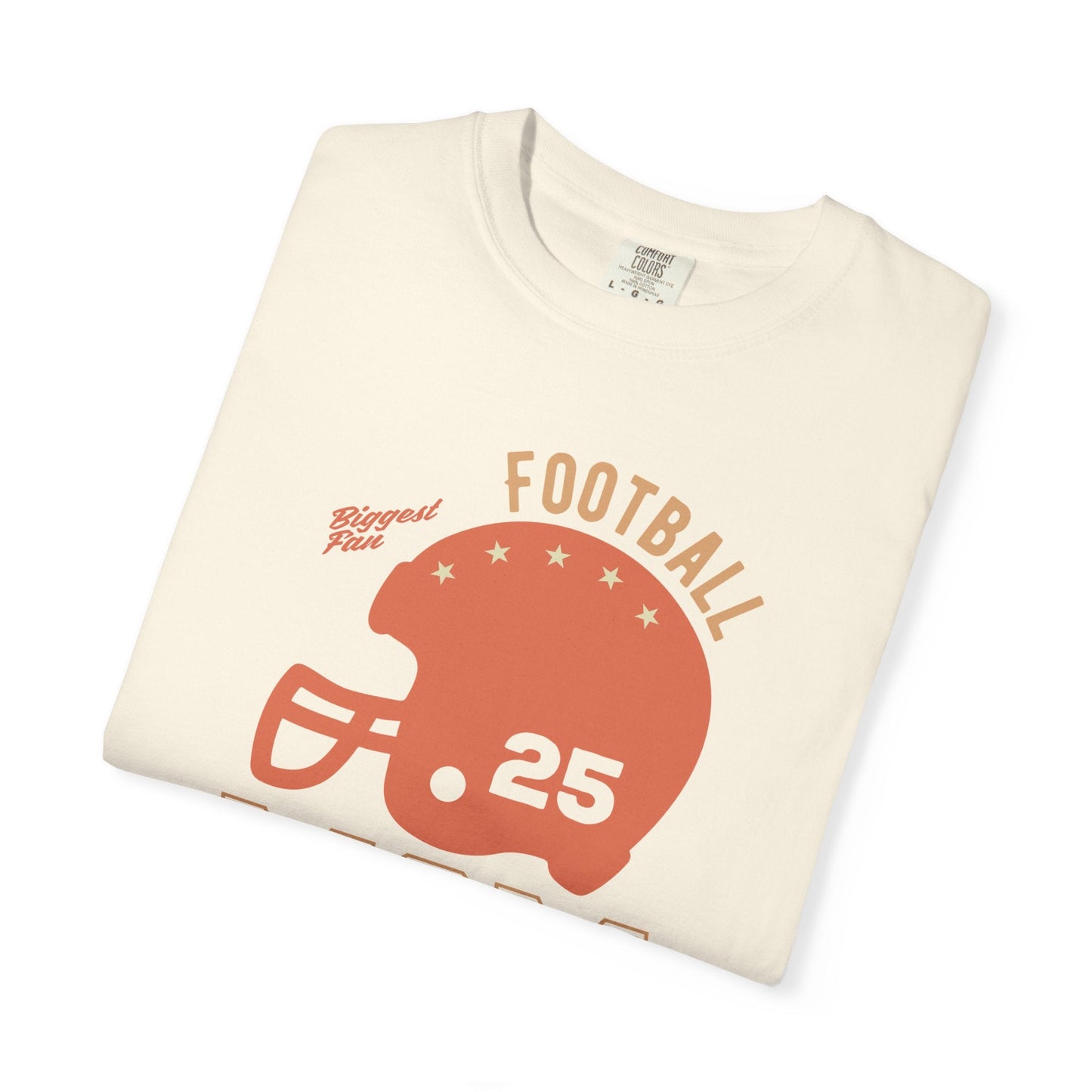 Football Mom T-shirt Mother's Day Mama Tee Unisex Comfort Colors Garment-Dyed Cotton h43